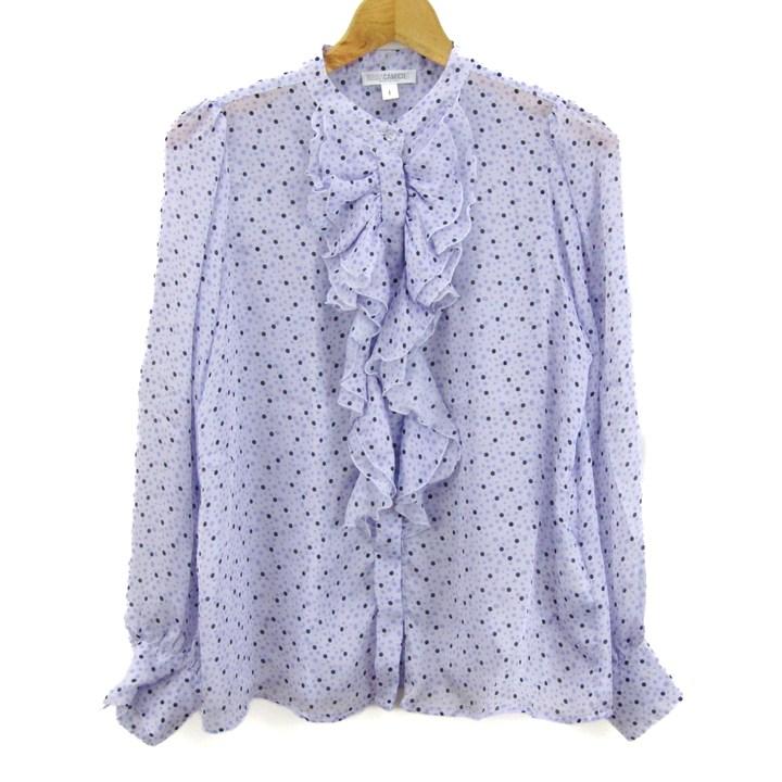 ナラカミーチェ ブラウス シャツ トップス 長袖 フリル クリーニング