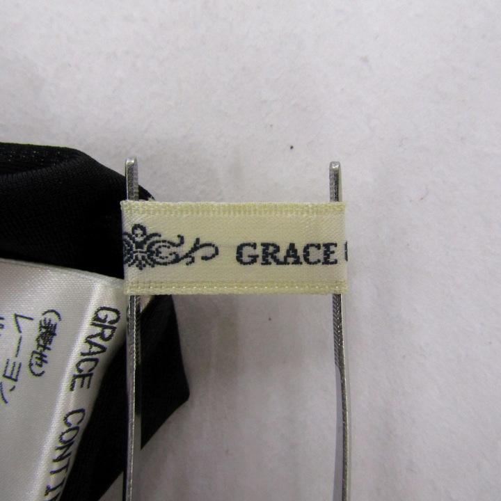 グレースコンチネンタル ロングワンピース トップス ノースリーブ スパンコール レディース 36サイズ ブラック GRACE CONTINENTAL_2