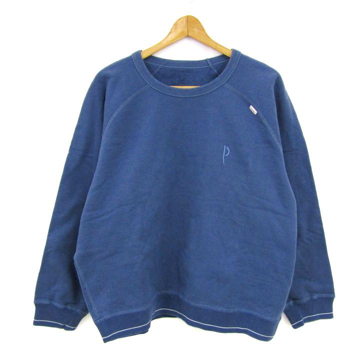 パパス スウェット トレーナー トップス 裏起毛 ラグラン袖 メンズ L