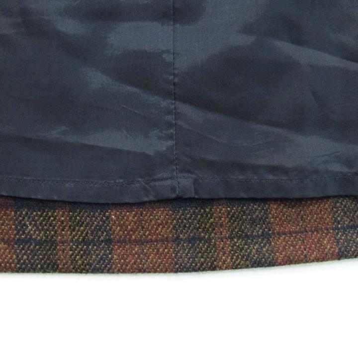 【美品】M'S GRACY チェック柄ノースリーブワンピース 38,M エムズグレイシー ワンピース トップス ノースリーブ チェック柄 日本