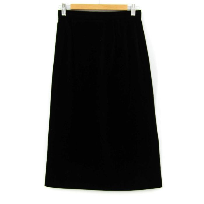 セリーヌ スカート フランス製 ベロア調 レディース 38サイズ ブラック  
