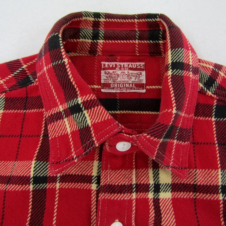 LEVI;Ｓ リーバイス 長袖シャツ/L/コットン RED/チェック Levi's（リーバイス） リーバイスレッド Levi's RED チェックシャツ