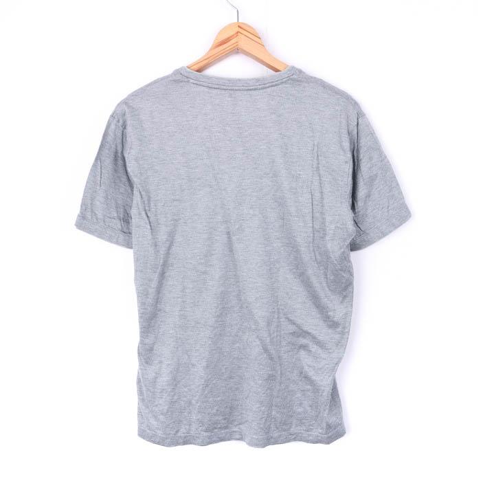 グレー Vネック 半袖Tシャツ Tシャツ Vネック レディース 半袖 無地 ボーダー ダブルフロント