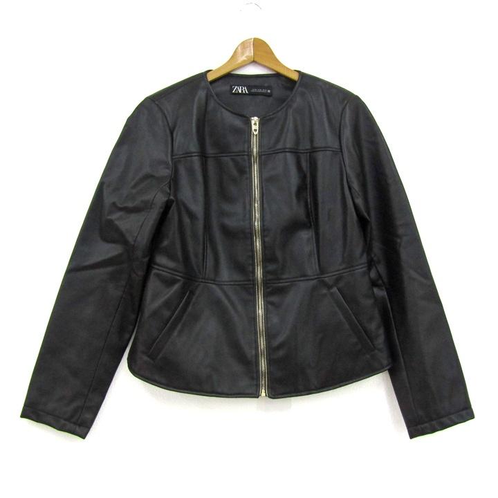 ZARA（ザラ） ブルゾン ジャケット アウター フェイクレザー 大きい