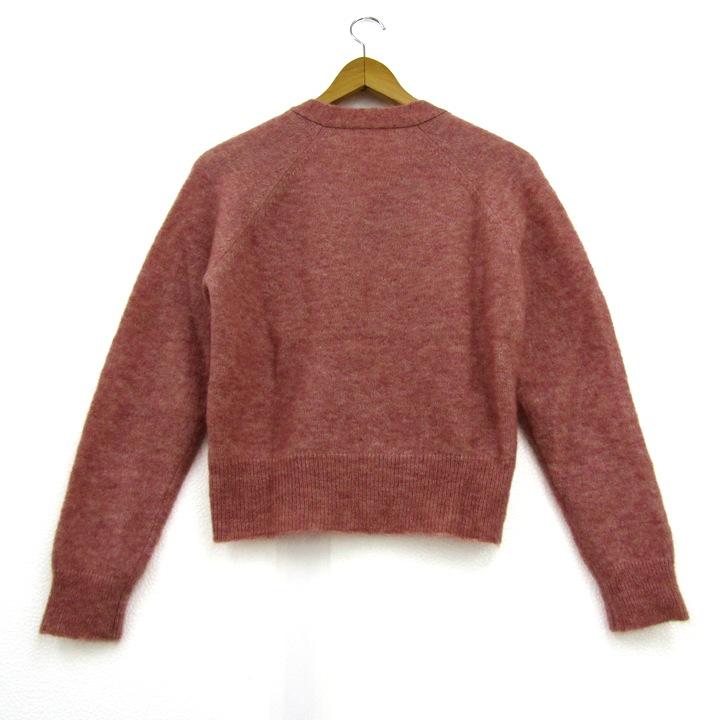 マカフィー カーディガン トップス 長袖 Vネック ニット トゥモローランド レディース Sサイズ ピンク MACPHEE TOMORROWLAND MACPHEE(マカフィ) MOHAIR STRETCH Vネックカーディガン
