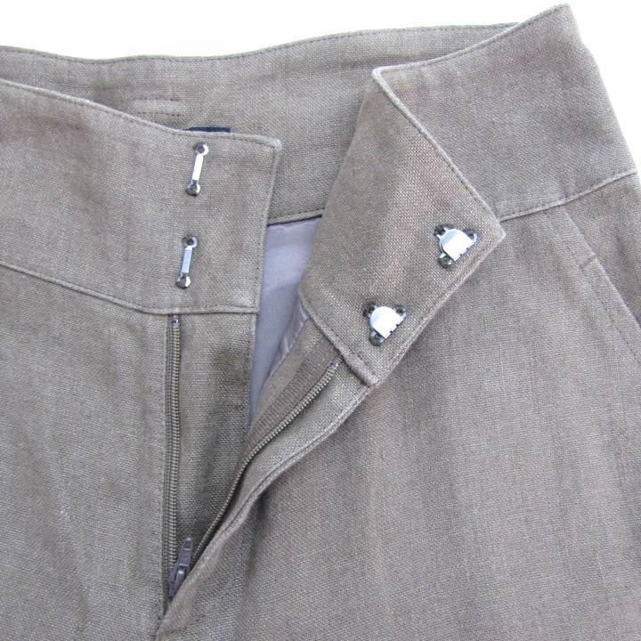 レキップヨシエイナバ スーツ セットアップ 上下セット ジャケット パンツ レディース 36/38サイズ 茶 L'EQUIPE YOSHIE INABA レキップヨシエイナバ スーツ セットアップ 上下セット ジャケット