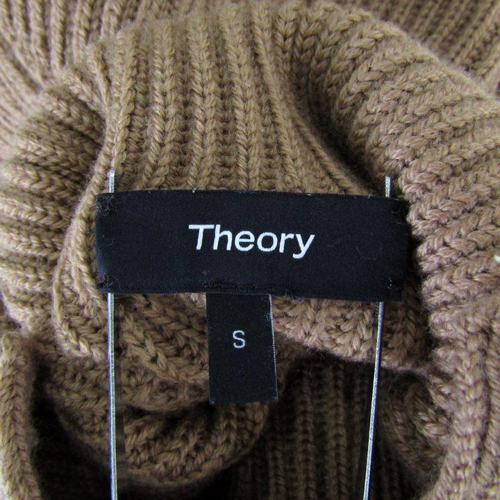 セオリー ニット トップス 長袖 ハイネック セーター リブ レディース Sサイズ ブラウン theory theory（セオリー） ニット トップス 長袖 ハイネック セーター リブ