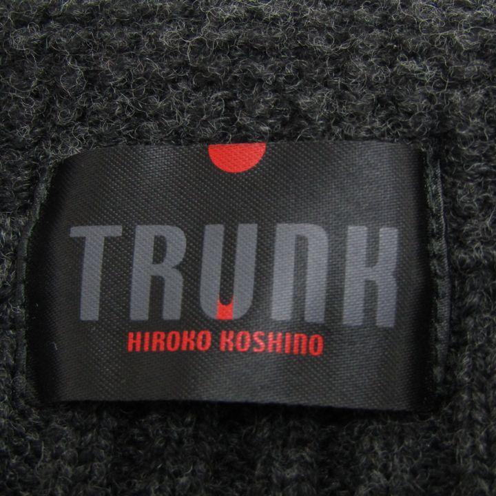 トランク ヒロココシノ カーディガン ドルマンスリーブ トップス カシミヤ混 レディース 38サイズ グレー TRUNK HIROKO KOSHINO トランク ヒロココシノ カーディガン ドルマンスリーブ トップス