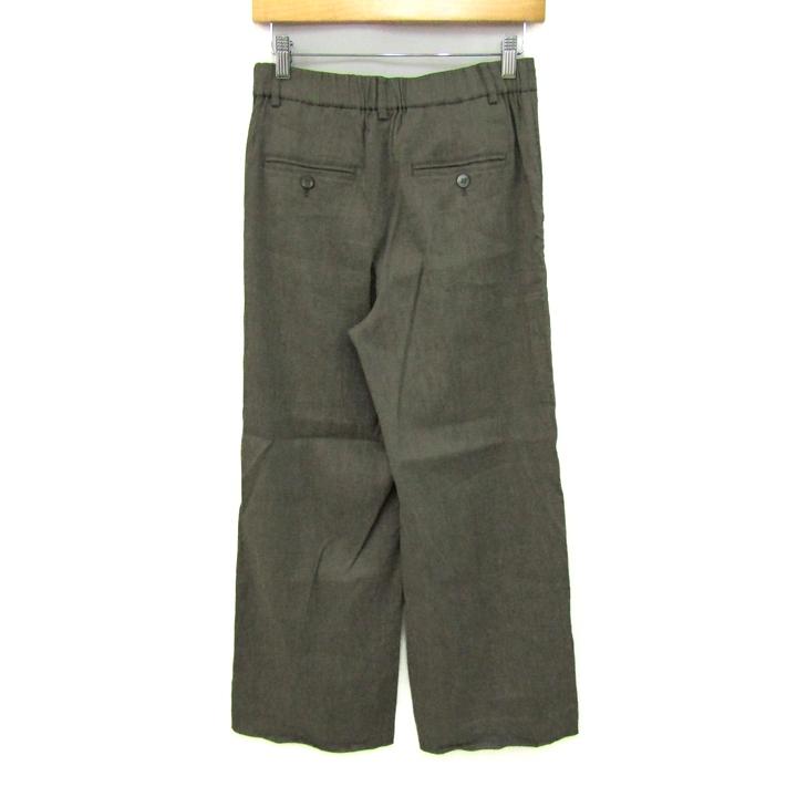 ニジュウサンク ワイドパンツ ボトムス リネン混 レディース 36サイズ
