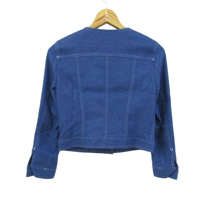 ANAYI（アナイ） ノーカラージャケット アウター リネン混 ストレッチ