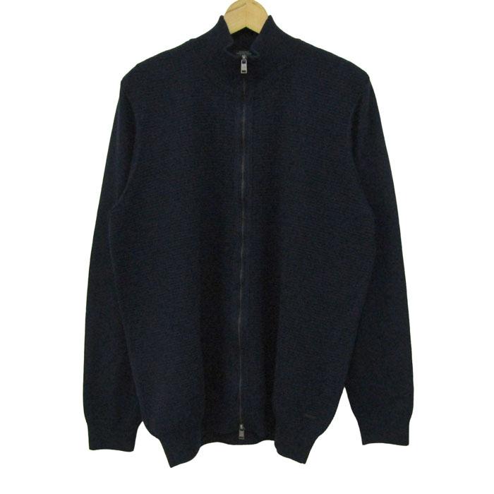 HUGO BOSS ヒューゴボス　メンズニット ジャケット　サイズ XXL ヒューゴボス ニットブルゾン ジャケット 大きいサイズ ウール100