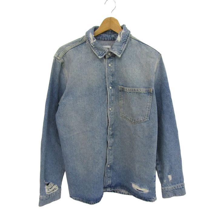 ZARA（ザラ） 長袖シャツ デニムシャツ コットン100% トップス メンズ 