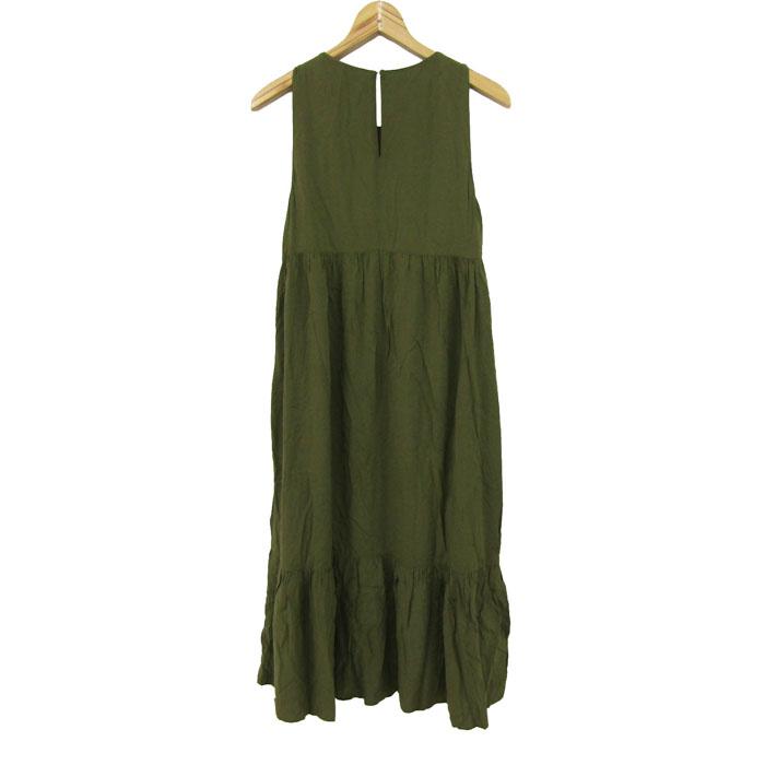 新品ザラZARAノースリーブワンピース ZARA（ザラ） ロングワンピース トップス ノースリーブ レディース S