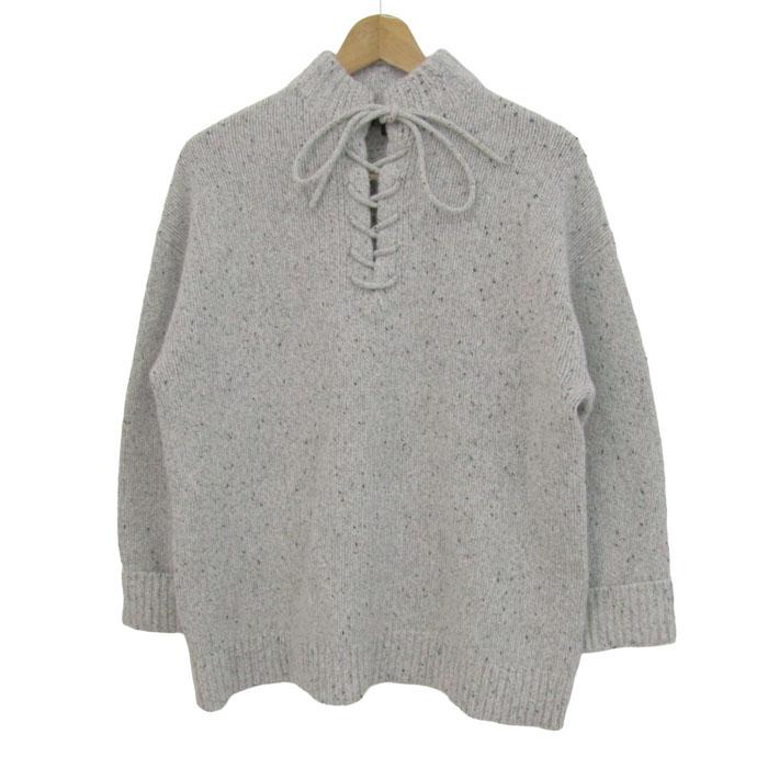 美品 セオリーリュクス 3.9万円　カシミヤ混 ケープ カーディガン　ハイネック theory（セオリー） ニット トップス 長袖 ハイネック カシミヤ混