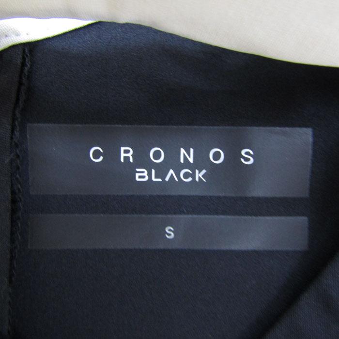 クロノス ブラック ワンピース ノースリーブ ストレッチ スポーツ