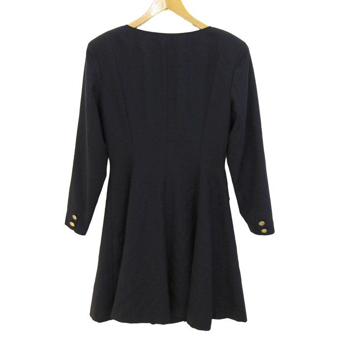 MELROSE（メルローズ） ノーカラーコート アウター ダブルブレスト 