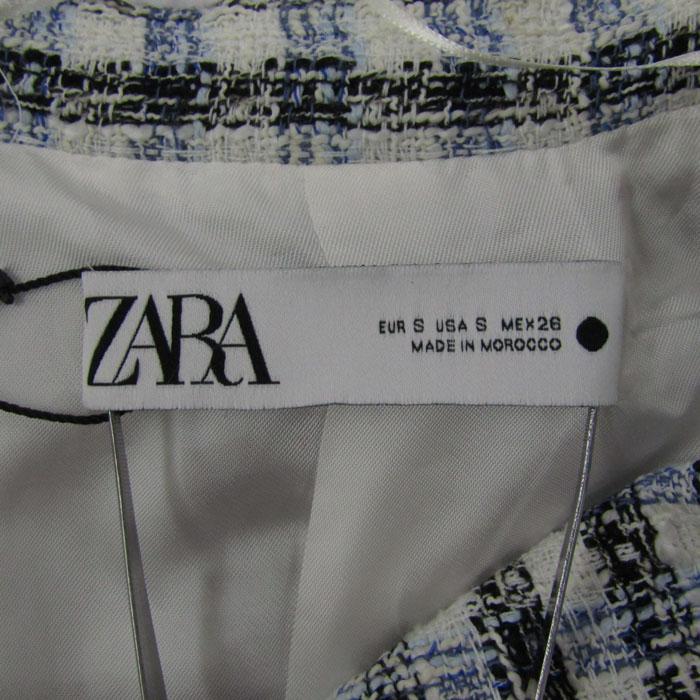 ZARA（ザラ） テーラードジャケット アウター クロップド丈 チェック柄
