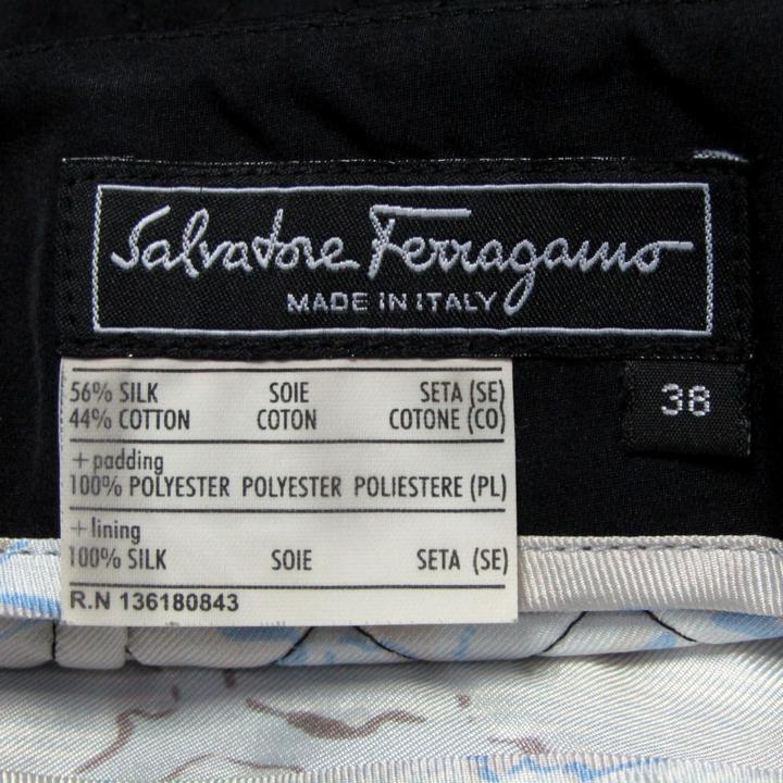 Salvatore Ferragamo タイトスカート 38 サルヴァトーレフェラガモ タイトスカート ボトムス キルティング