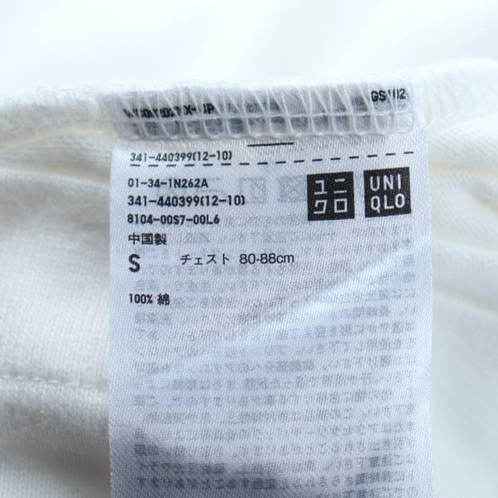 ユニクロ 半袖Tシャツ JWAコラボ 胸ポケット メンズ Sサイズ ホワイト UNIQLO｜kbnet2019v2｜05