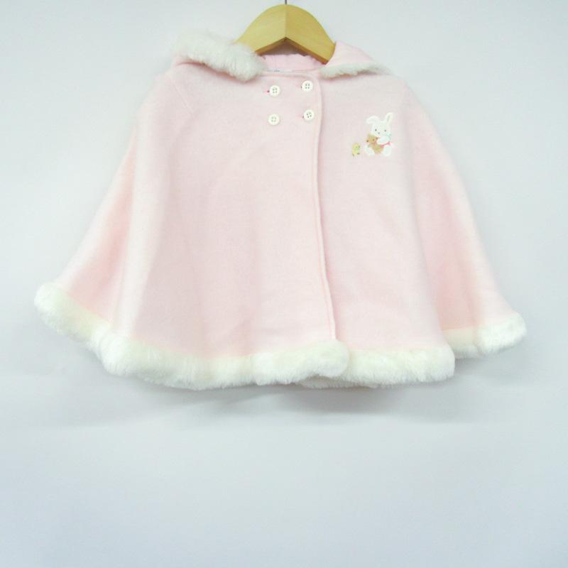 ファミリア ポンチョ コート アウター ベビー 女の子用 60-90 ファミリア ポンチョ コート アウター ベビー 女の子用 60-90
