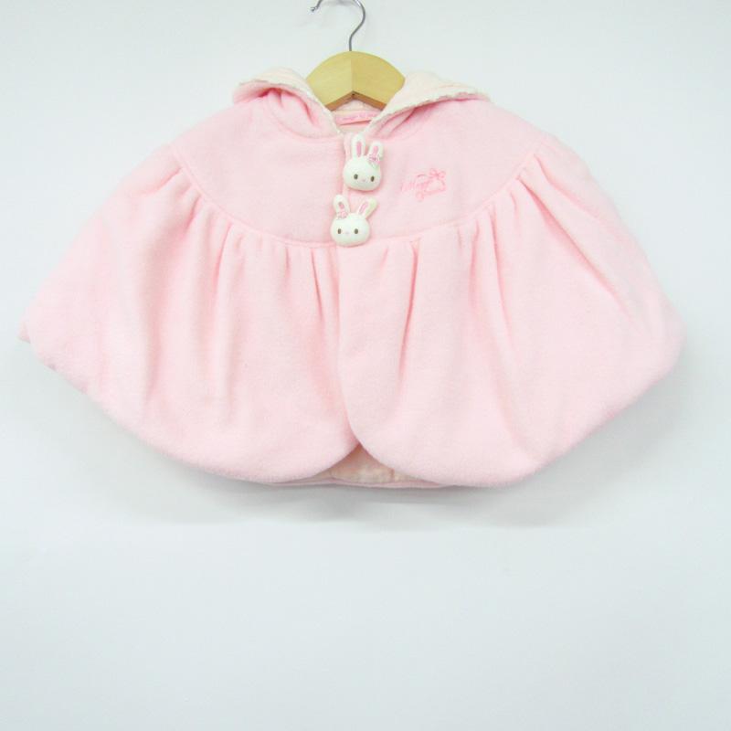メゾピアノ ポンチョ コート アウター 中綿入り ベビー 女の子用 F 