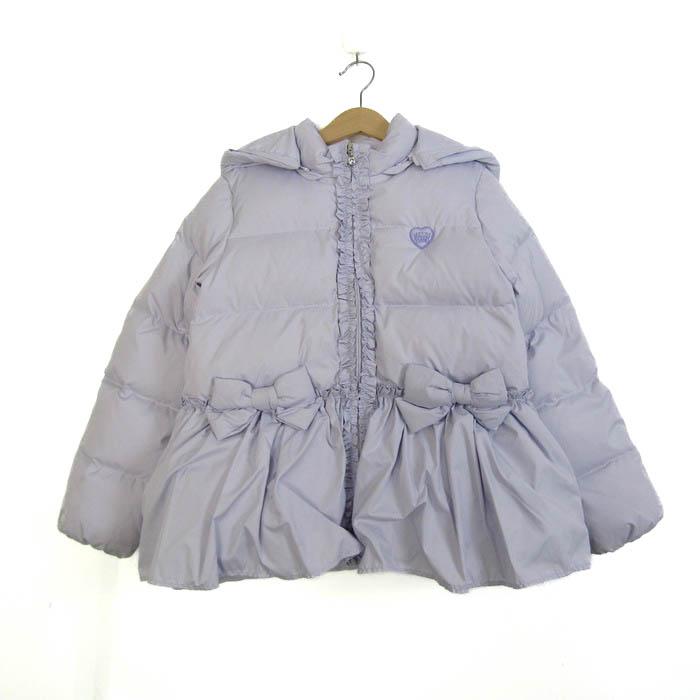 メゾピアノ ダウンジャケット リボン ホワイト 140 メゾピアノ ダウンジャケット ジャンパー アウター リボン