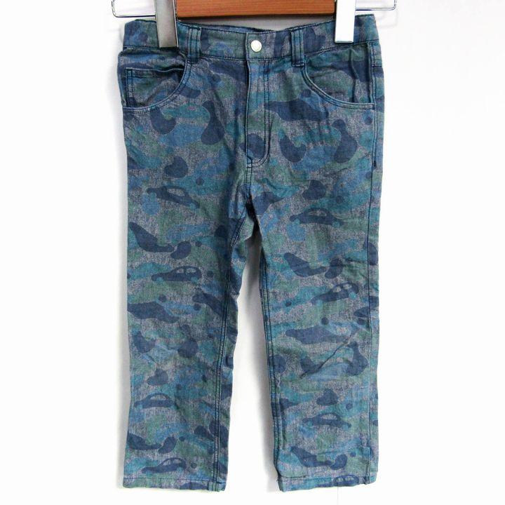 美品　ファミリア　110 デニムパンツ　男の子 ファミリア デニムパンツ ボトムス カモフラ柄 ジーンズ キッズ