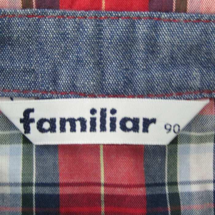 新品　ファミリアチェック　半袖シャツ　130 シャツ | ファミリア公式サイト