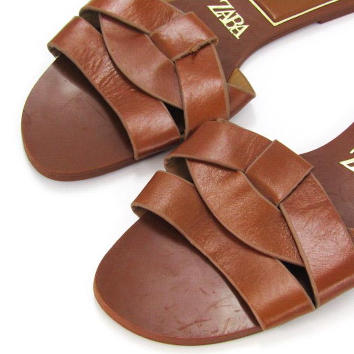 ZARA ザラ ミュール サンダル フラット スリッパ 靴 レディース