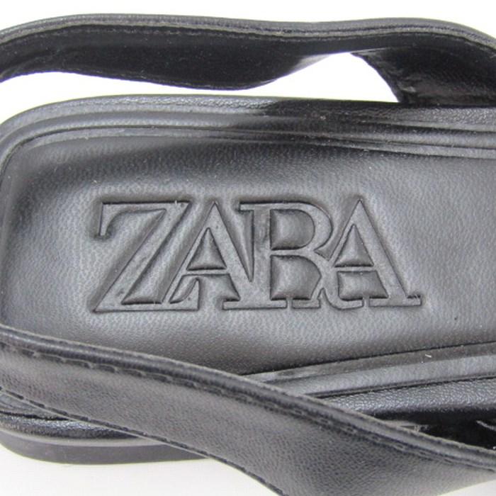 ZARA（ザラ） ミュール ポインテッドトゥ フラット サンダル 靴