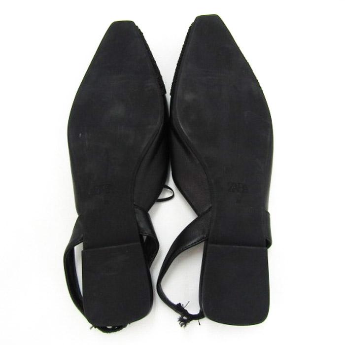 【新品・未使用】ZARA フェイクパール バックストラップミュール 39 中古・古着通販】ZARA (ザラ) サテン風フェイクパールバッグ