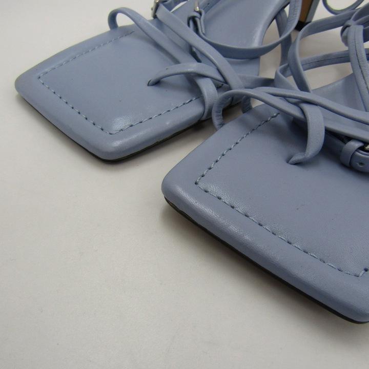 ZARA（ザラ） サンダル スクエアトゥ ストラップ 靴 レディース 39