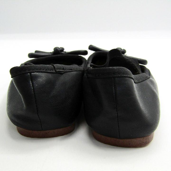 ZARA 黒 バレエシューズ 38 ZARA - ZARA ビジュー アンクルストラップ バレエ フラット