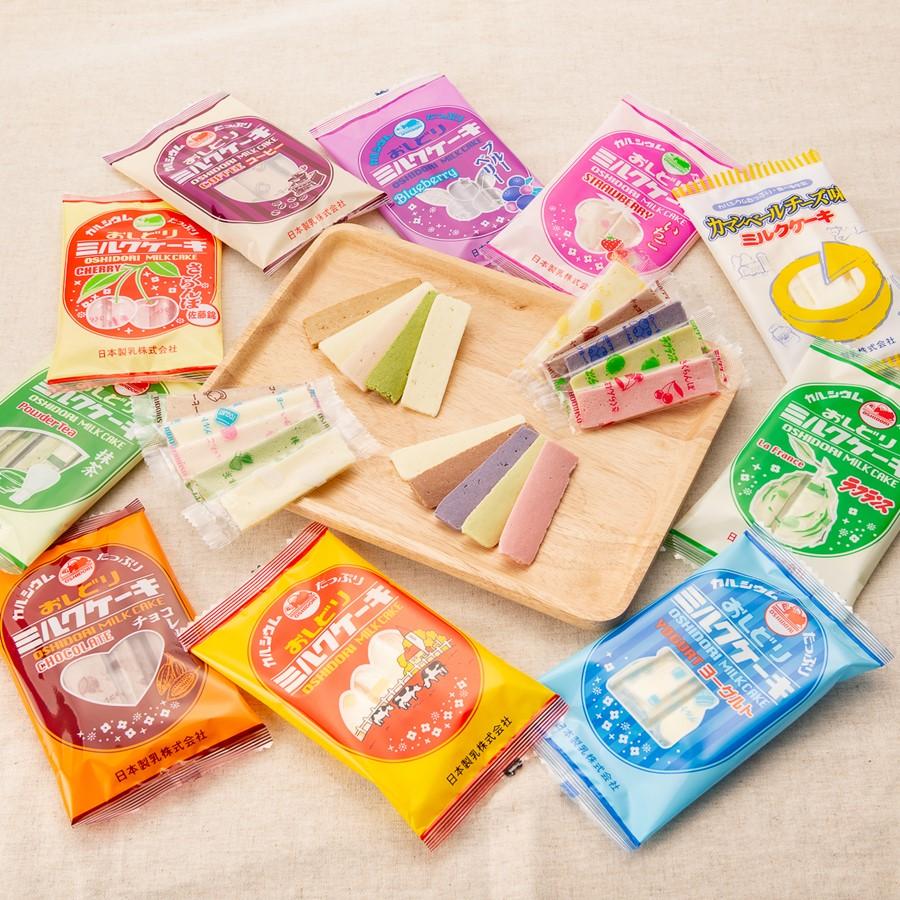 おしどり ミルクケーキ 選べる 4個 セット 日本製乳 ( 送料無料 山形 お土産 お菓子 お取り寄せ 銘菓 駄菓子 食べる牛乳 組み合わせ 自由 )｜kbs1093｜02