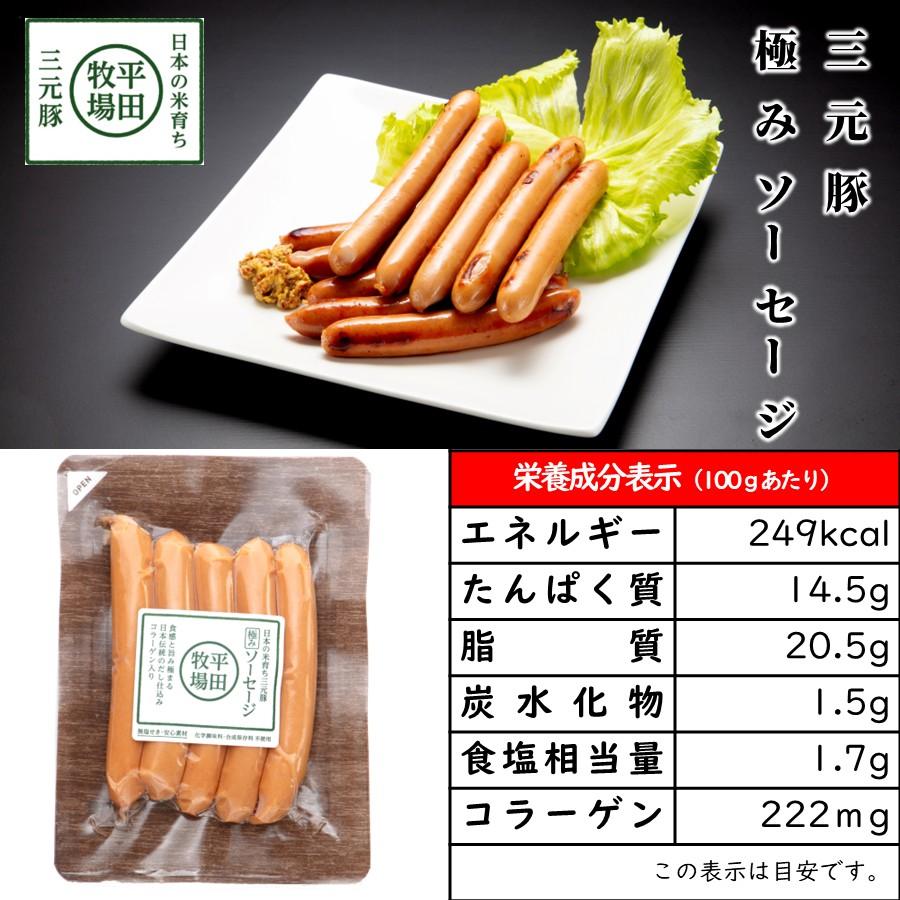 平牧 金華豚 三元豚 ギフトセット 冷蔵 (KB-02) 平田牧場 送料無料 ソーセージ ハム ベーコン 生ハム 味噌漬 寒中御見舞 【B02】 | 平田牧場 | 06