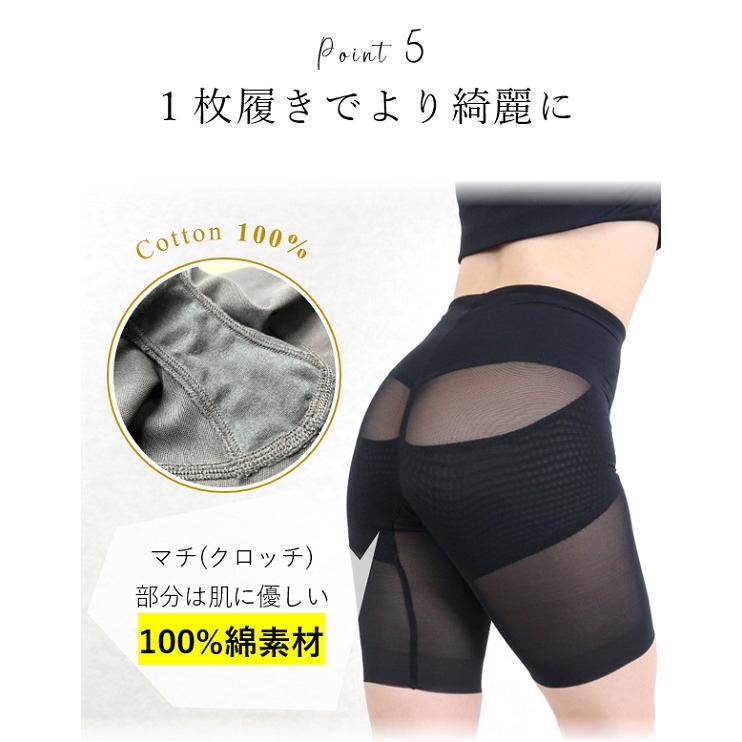 ガードルショーツ 一枚履き ヒップアップ 薄手 大きいサイズ 丸まらない 苦しくない ぽっこりお腹 快適 美尻 ガードル 太もも ぬいこ NUIKO |  | 12