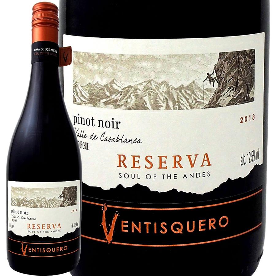 チリ 赤ワイン wine 750ml ヴェンティスケロ レゼルヴァ ピノ ノワール 2018｜kbwine
