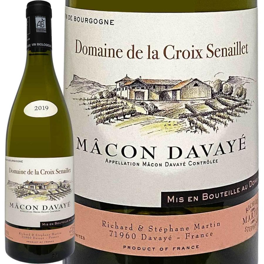 白ワイン フランス ブルゴーニュ 750ml wine France ドメーヌ・ド・ラ・クロワ・セナイエ・マコン・ダヴァイエ 2019 辛口 シャルドネ | 
