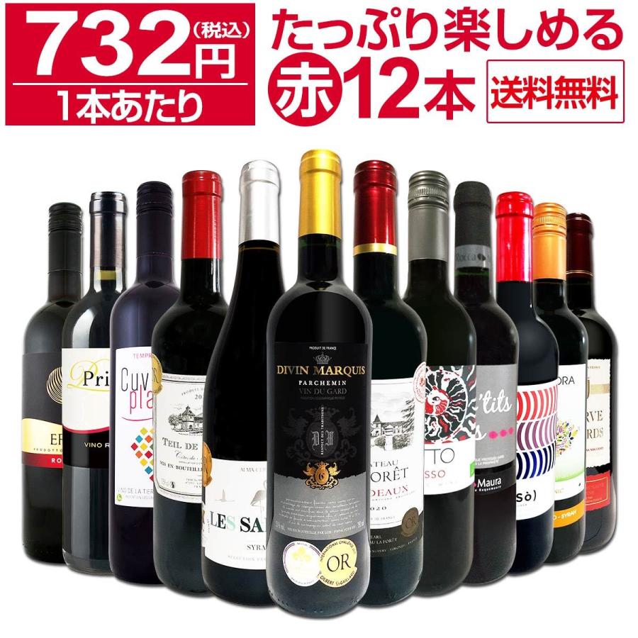 赤ワイン セット フランス スペイン イタリア 12本 750ml wine set 第