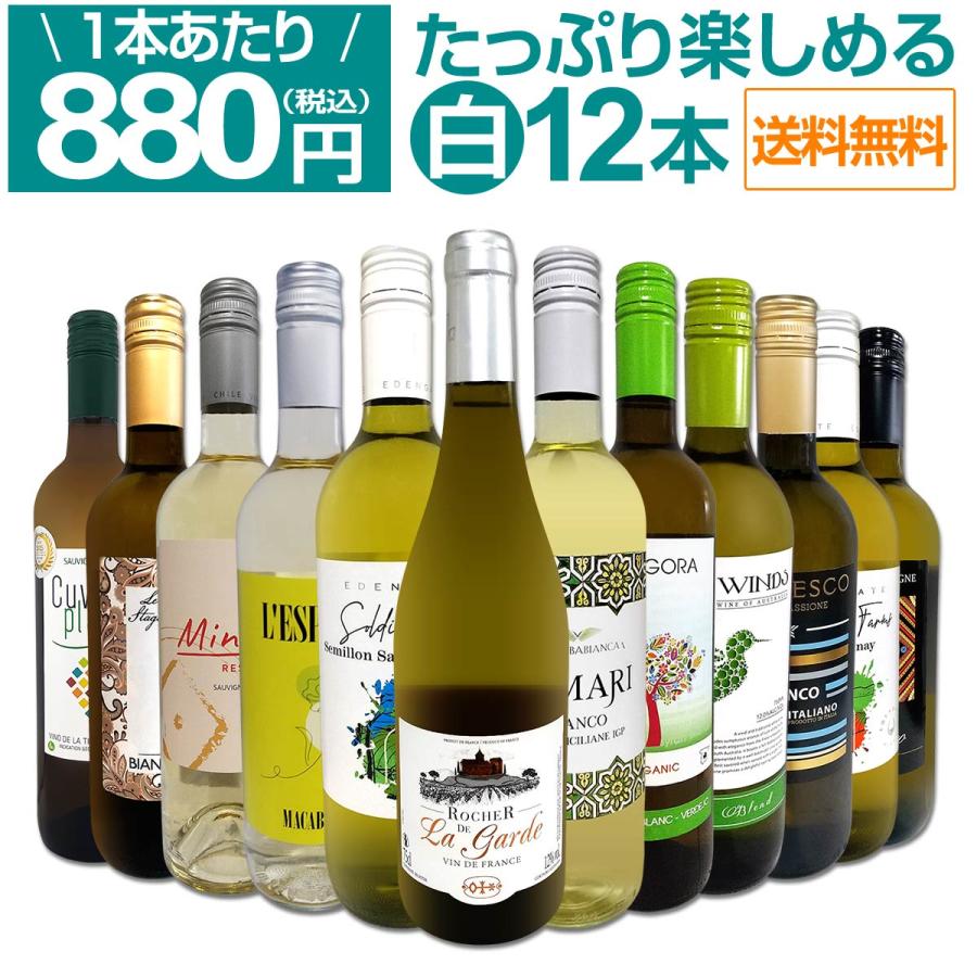 白ワイン セット スペイン フランス イタリア 12本 wine set 750ml 第105弾（Yahoo!・京橋ワイン）