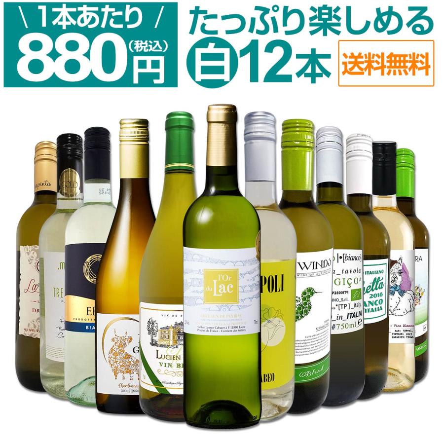 第81弾 1本あたり880円 税込 採算度外視の大感謝 厳選白ワイン wine 12