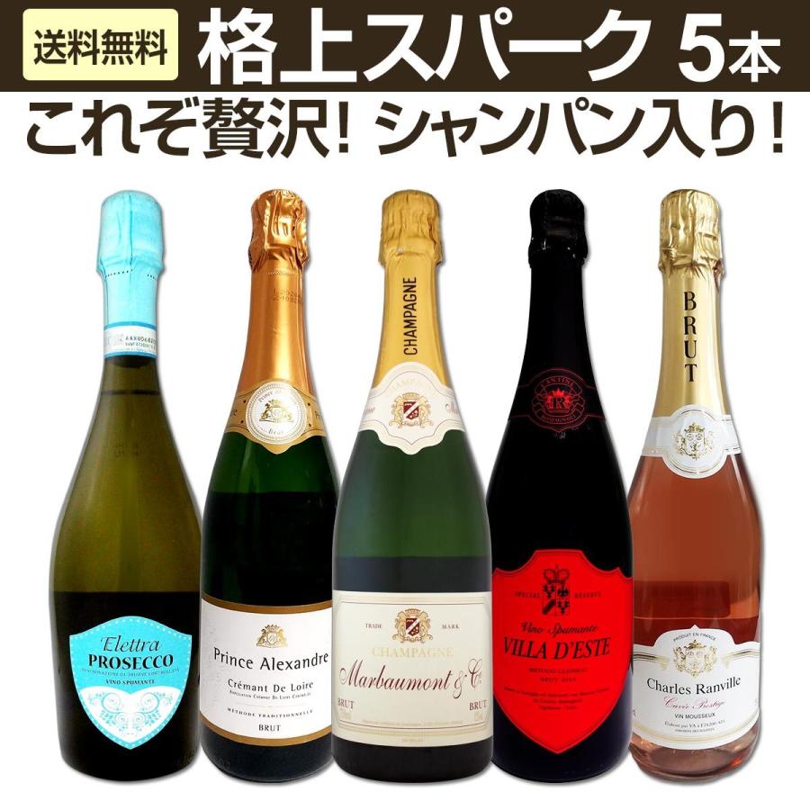 スパークリングワイン Set Sparkling セット イタリア フランス スペイン 5本 Wine セット Set Sparkling シャンパン 第7弾 これぞ贅沢 バラエティ豊かな魅惑の上質 格上高級泡 京橋ワイン 赤 白 セット Wine 通販