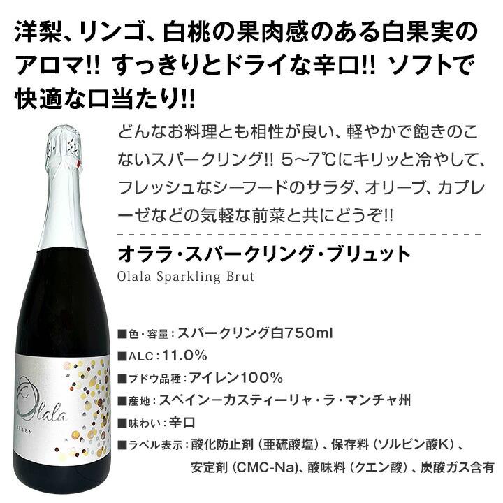 第48弾 シャンパン入り 辛口スパークリング sparkling ワイン wine 12本セット set｜kbwine｜07