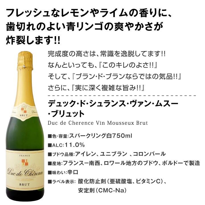 辛口スパークリングワインセット wine set 1本あたり734円 税抜 選び抜いたハイクオリティ泡ばかり12本 シャンパン製法入り sparkling Champagne｜kbwine｜11