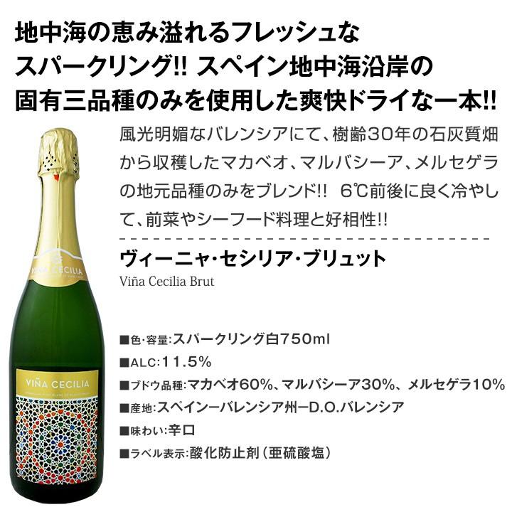 辛口スパークリングワインセット wine set 1本あたり734円 税抜 選び