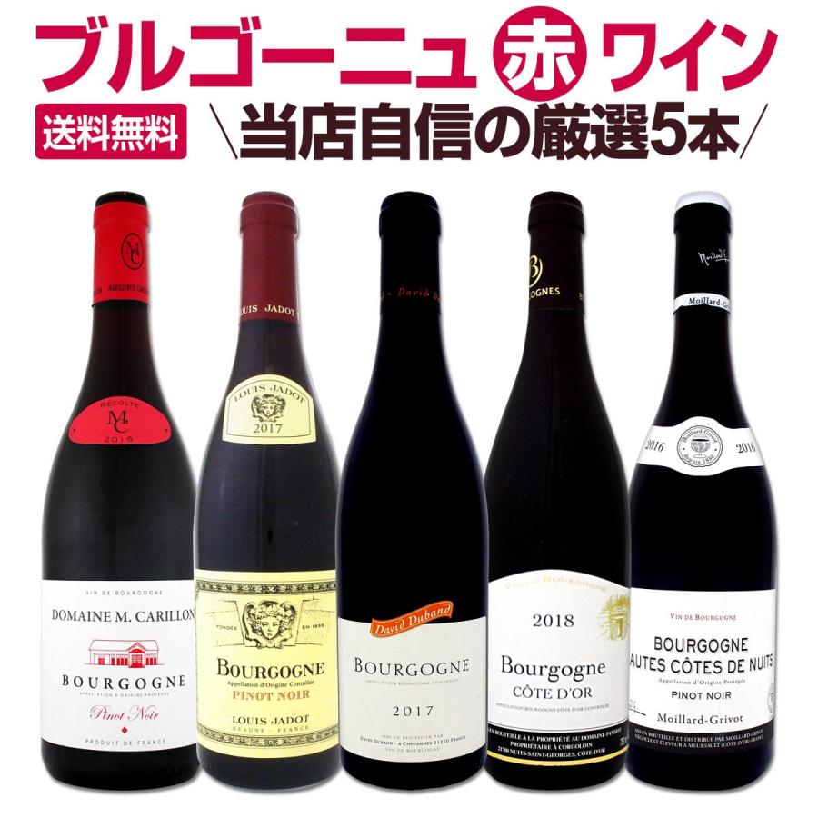 ブルゴーニュ赤ワイン　5本セット 厳選ブルゴーニュ赤ワイン5本セット 父の日 wine set bourgogne : 京橋