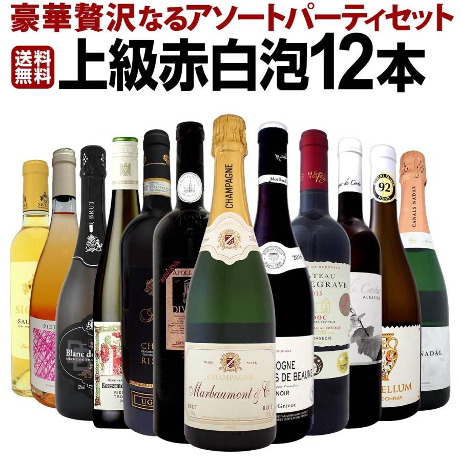 ワイン セット 赤 白 ロゼ スパークリング シャンパン wine set
