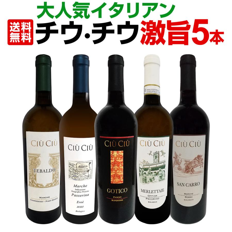 大人気イタリア Italy ン チウ・チウ 激旨5本セット set : 京橋ワイン