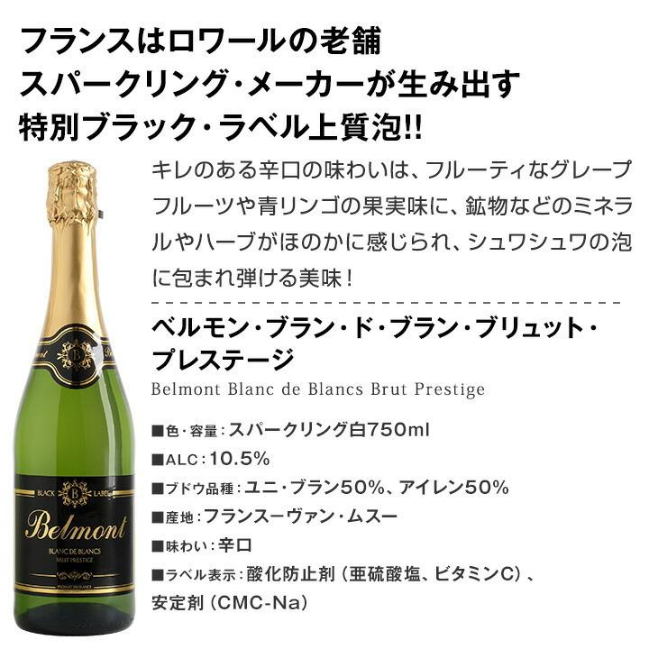 スパークリングワイン 白 セット フランス 6本 750ml wine set sparkling France 第170弾 当店厳選 高級クレマン clement も入った極旨泡ばかりの辛口 |  | 03