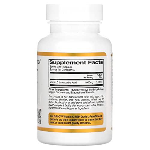 California Gold Nutrition Gold C(ゴールドC)、ビタミンC、1000mg、ベジカプセル60粒|kc-japan|02